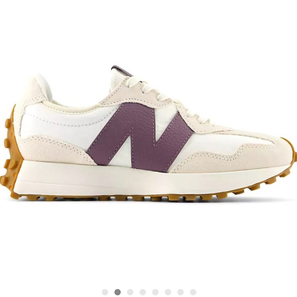 New Balance Women's Sneakers 327 - Cream and Purple